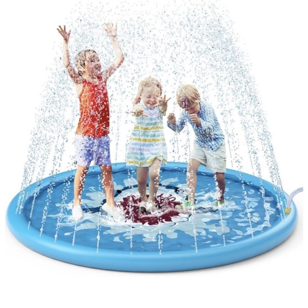 Large 68" Sprinkle & Splash Play Mat for Kids Outdoor Water Toys